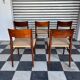 Set of 5 chairs from the 1950s designed by Georg Leowald.