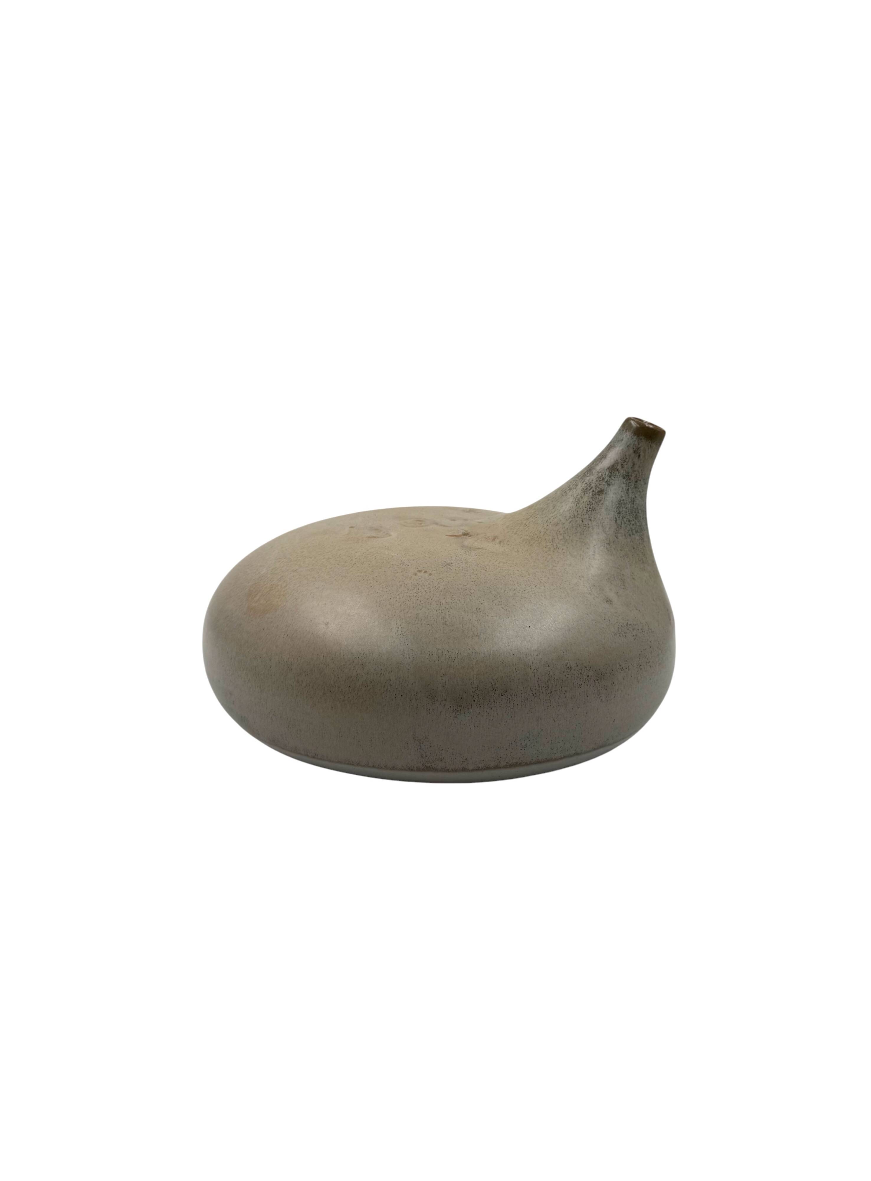 Mid-century organic modern gres vase, Franco Bucci Italy ca. 1970