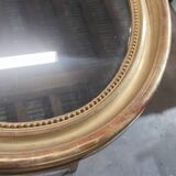 Pediment mirror in gold medallion with gold leaf 1840