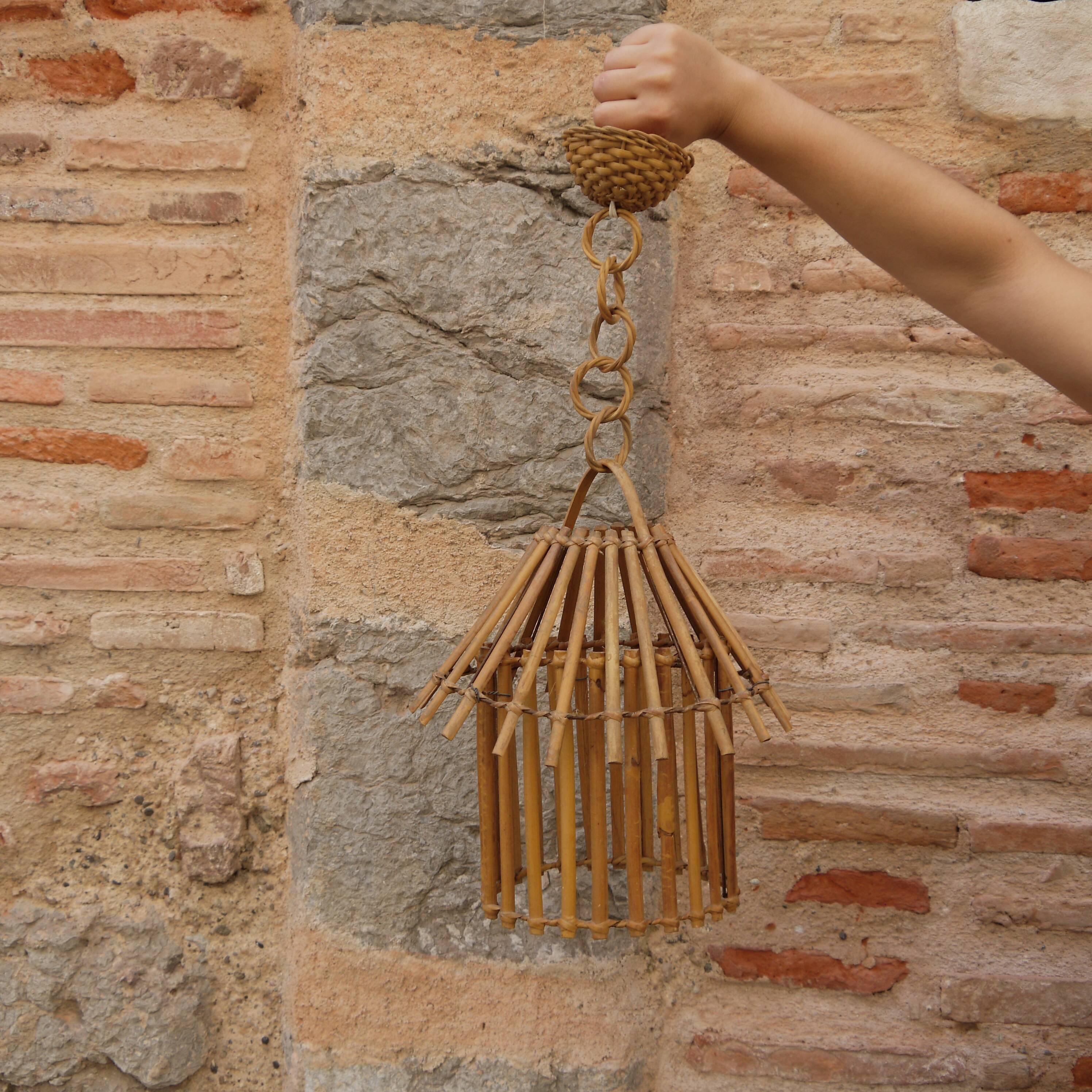 Rattan cage suspension