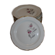 Lot of 13 Plates at Dessert Porcelaine Vierzon C.G.