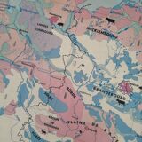Old MDI map Germany Agricultural and vintage population