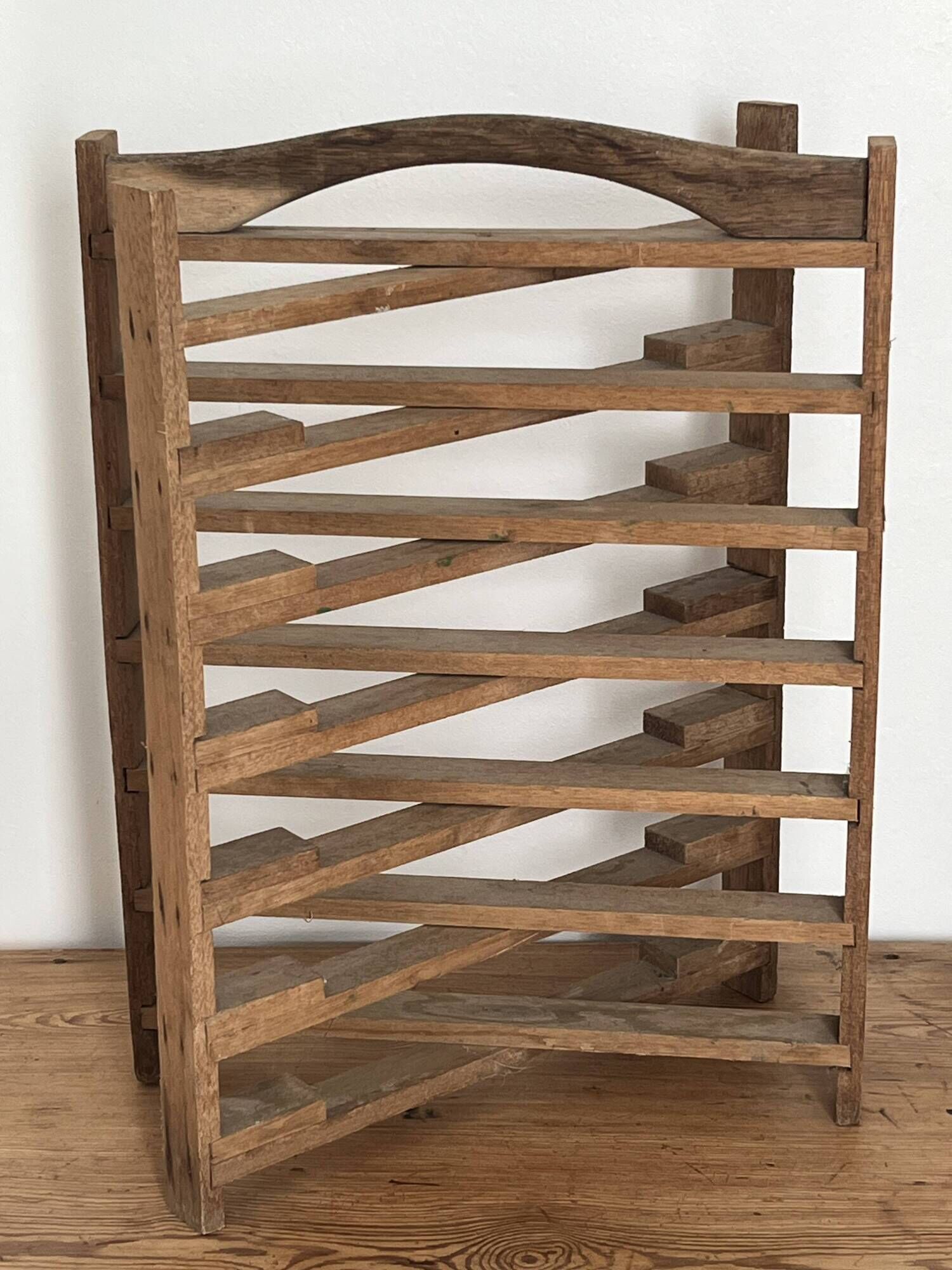 Old pastry board, wooden pie carrier,