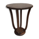 Guéridon Art Déco console bois noyer, table desserte