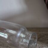 Vase Antique bottle Clear glass fine bubbles vase