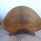Wicker lotus armchair