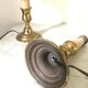 Pair of brass bedside lamps