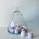 Large glass bottle, apothecary candy box