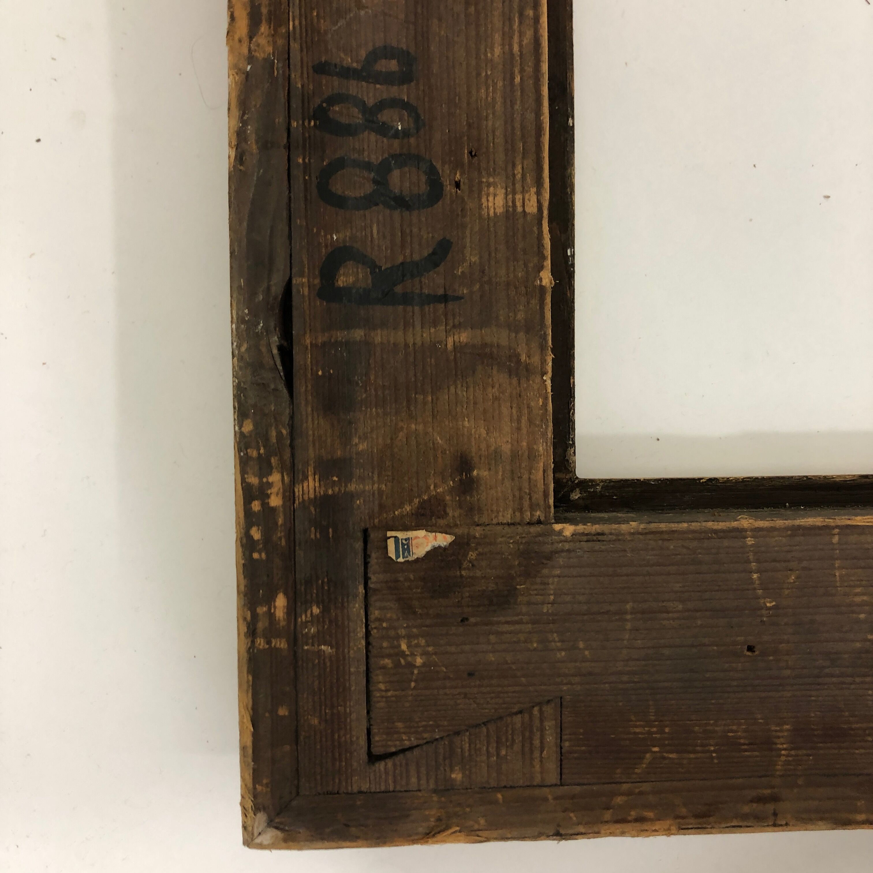 Vintage gilded frame decorated with stylized flowers