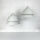 Pair of Zone Pendant Lights in gray, Jo Hammerborg for Fog & Mørup, 1960s