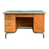 1950s schoolmaster's desk in solid oak