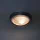Minimalist ceiling light in Holophane type glass and aluminum LAMP-7057