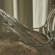 Val Saint Lambert crystal table centrepiece, mid-century 1950.