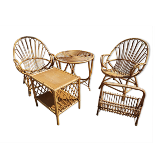 Rattan garden lounge