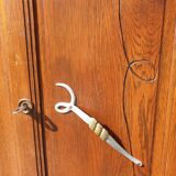 Art deco cabinet bookcase dark oak l135