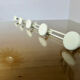 Wall-mounted coat rack in lacquered metal 40s 50s