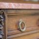 Buffet with mirror in solid walnut. Late 19th century, beautiful piece.