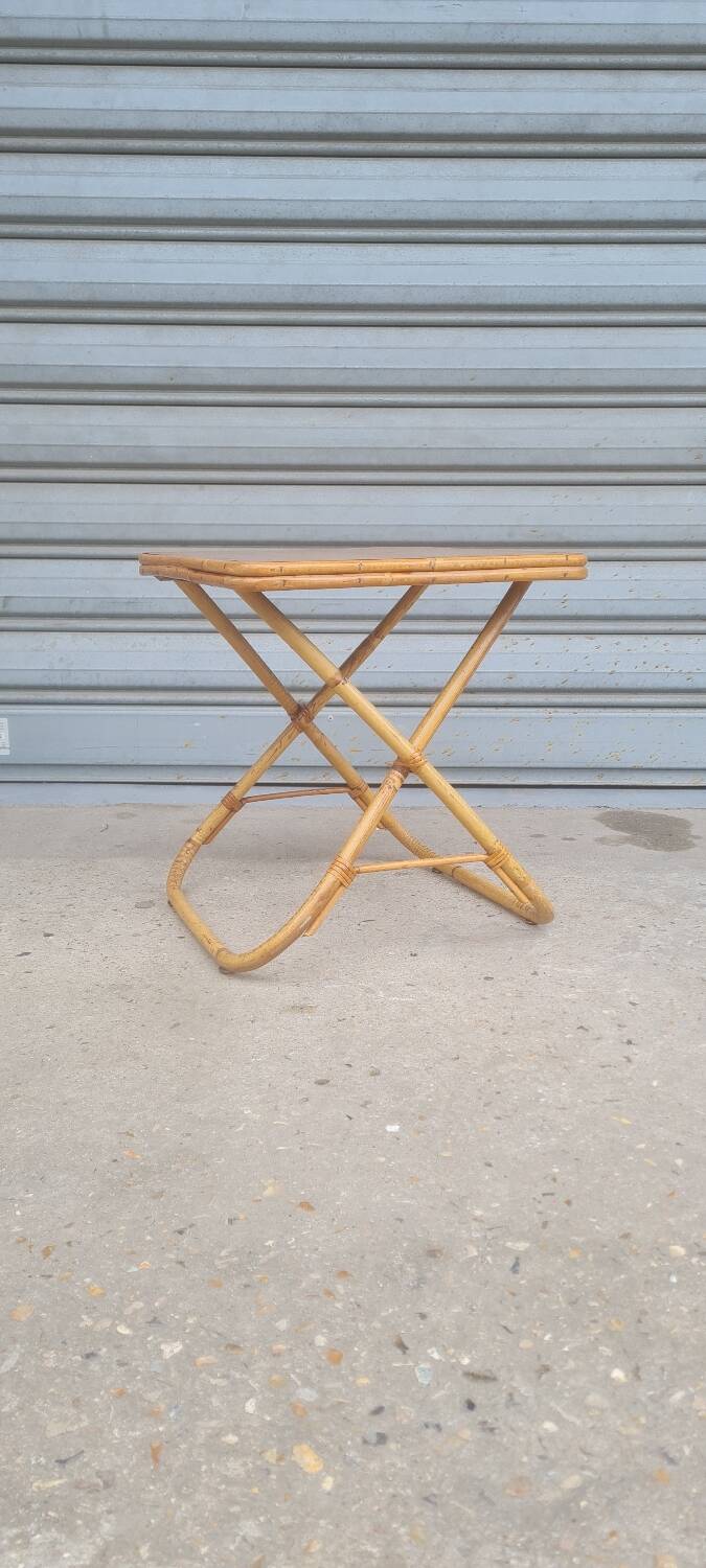 Rattan bedside table 1960