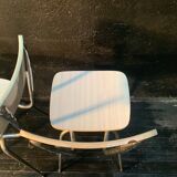 Set of 3 chairs and 1 stool in formica design, 1960