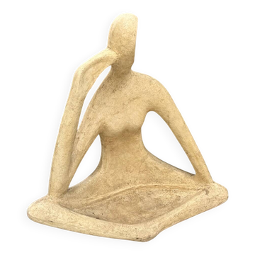 Sculpture abstraite en résine, années 70