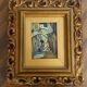Small old painting oil on panel signed E. Guidi, frame