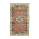 Tapis beige des années 1980 tissé à la main d'Anatolie 192 cm x 326 cm