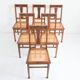 Suite de 6 chaises anciennes Art Déco, 1930