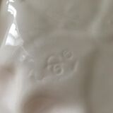 Slush dish in three immovable parts Stamped FG (Francesco Guarino)