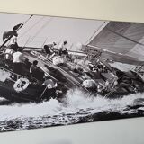 Screen print of a sailboat - large size 230 cm
