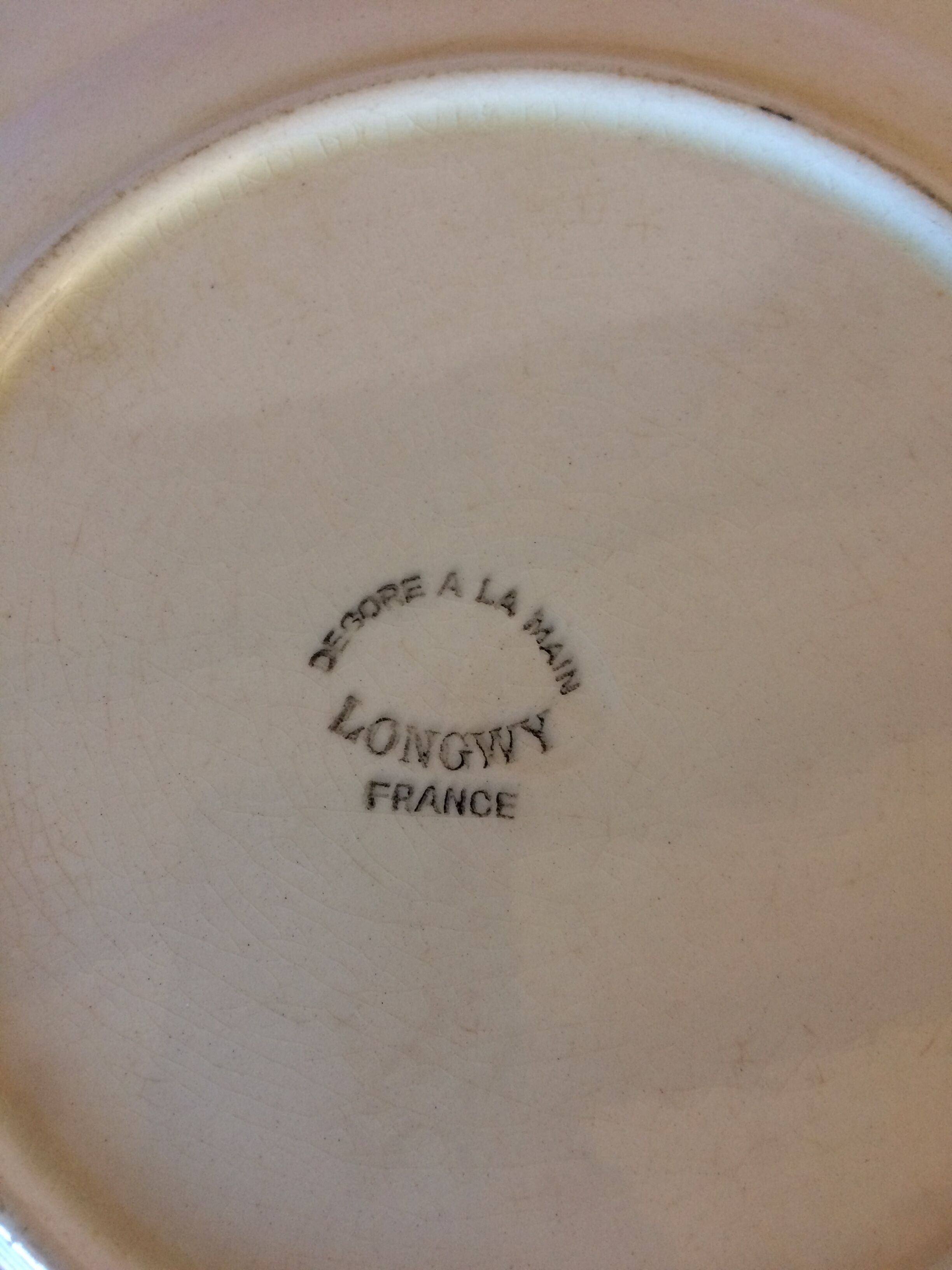 Longwy earthenware cake dish