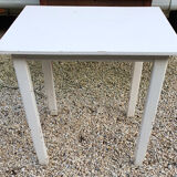 White painted wood table