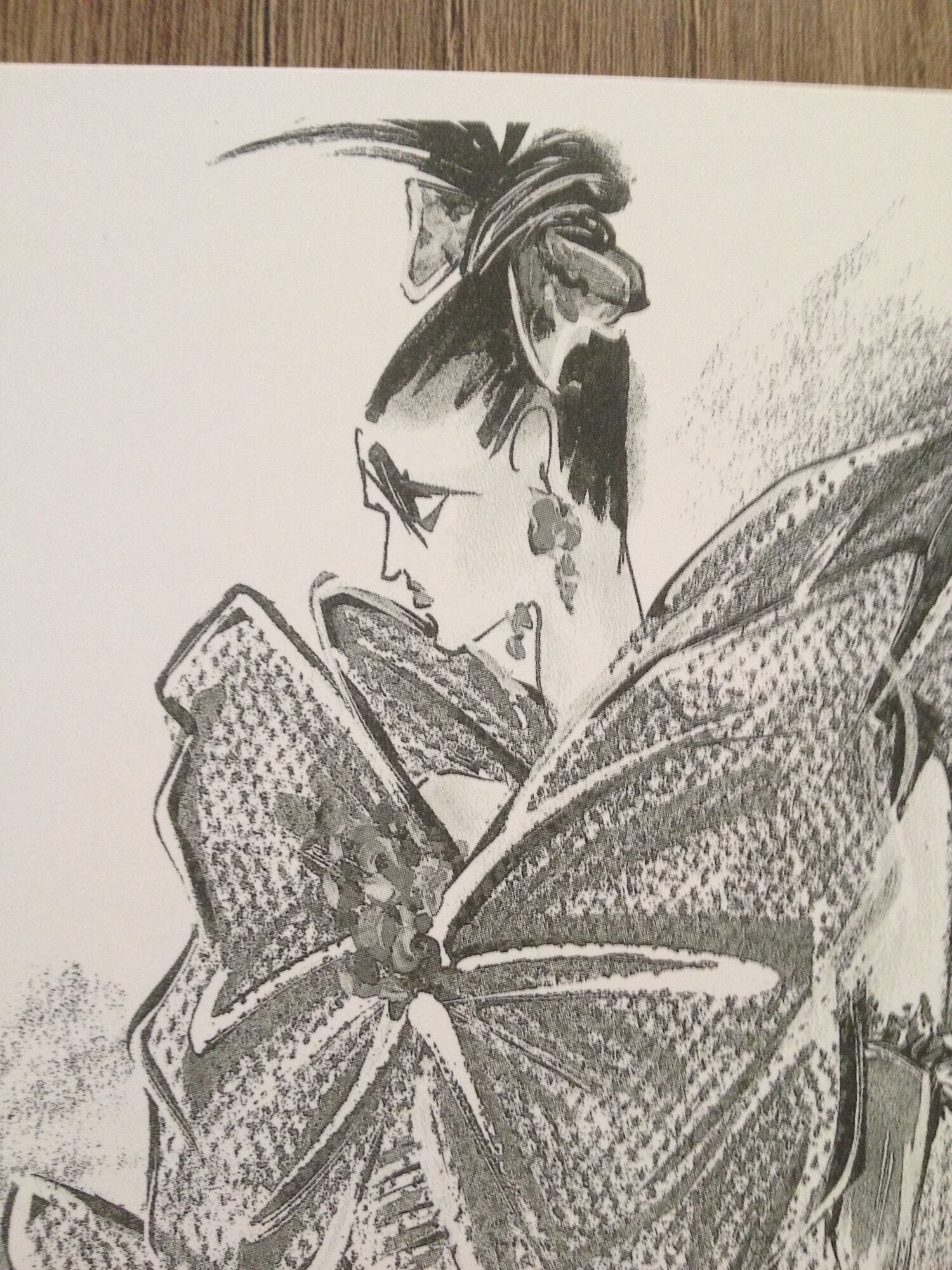 Emanuel ungaro - press sketch - fashion late 80s