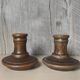 Pair of ceramic candlesticks