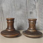 Pair of ceramic candlesticks