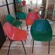 Suite of 5+1 shell chairs Pierre Guariche 1960