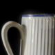 Fluted porcelain jug or pitcher