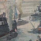 The Baltic squadron crosses the Suez Canal in 1904