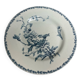 Assiette plate en terre de fer modèle Marguerite, KetG Luneville