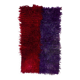 Vintage Hand-Knotted Turkish Tulu Rug in Red and Purple, 100% Mohair Wool