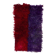 Vintage Hand-Knotted Turkish Tulu Rug in Red and Purple, 100% Mohair Wool