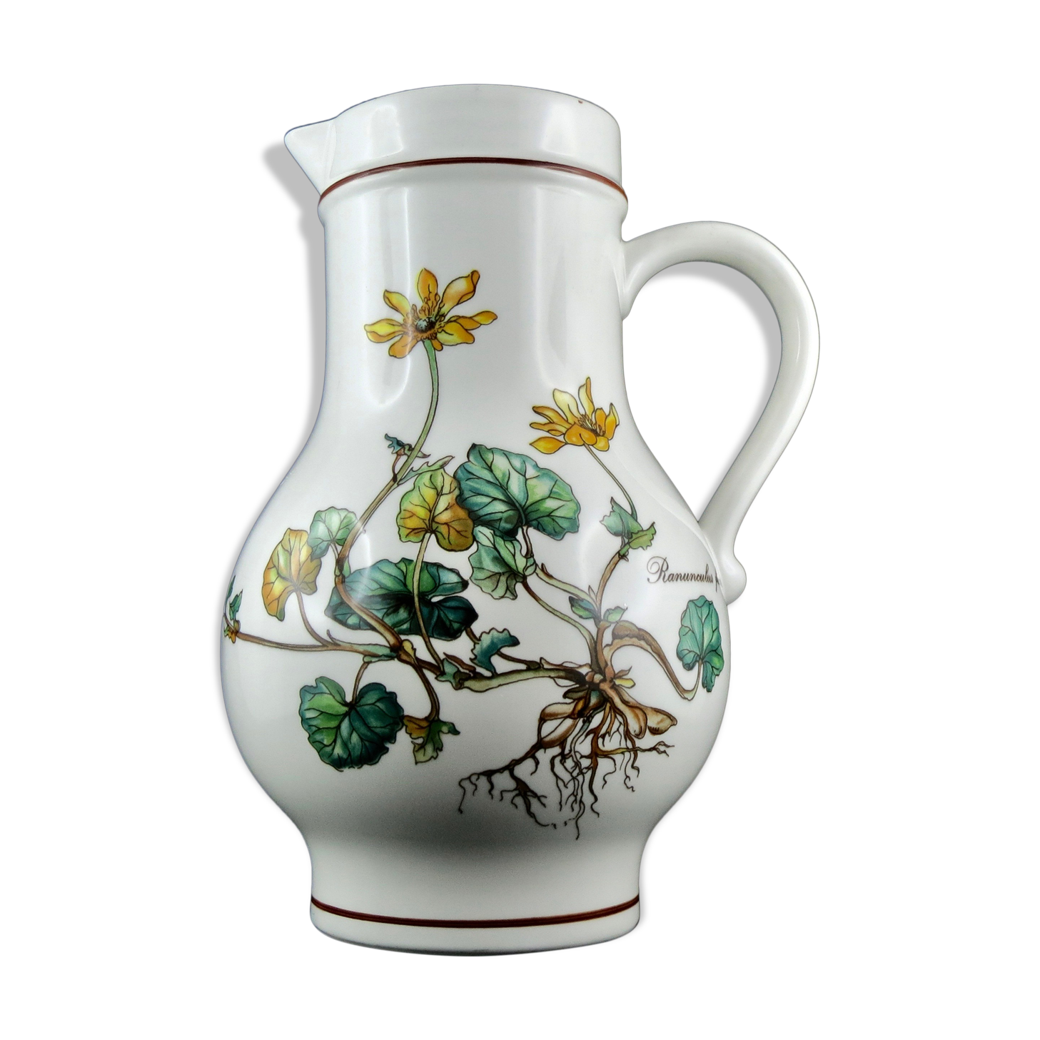 Pitcher broc botanica faïence villeroy & Bochh