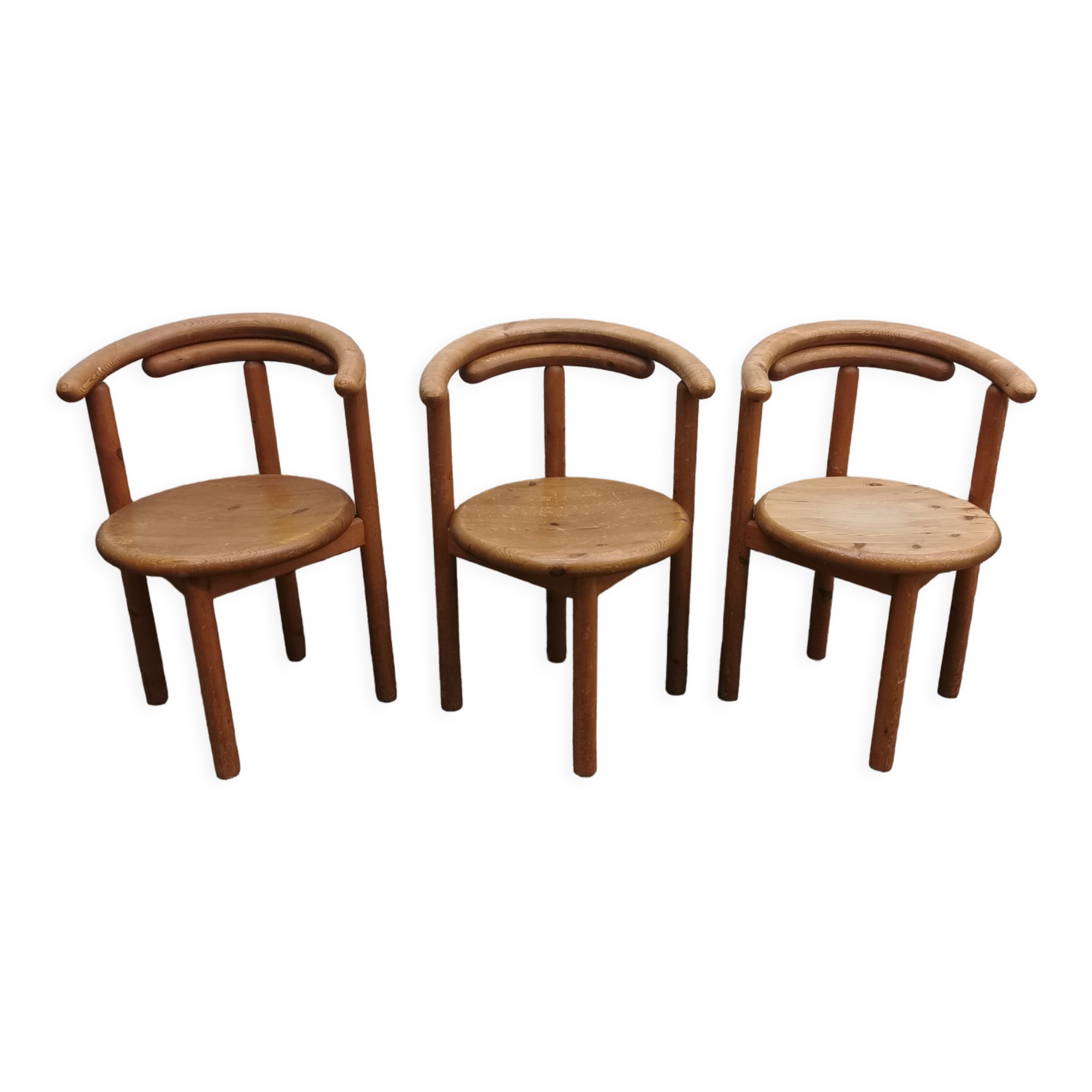 Pine chairs year 60-70 Rainer Daumiller