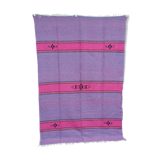Tapis marocain berbère fait main en coton multicolore 140 x 220 cm