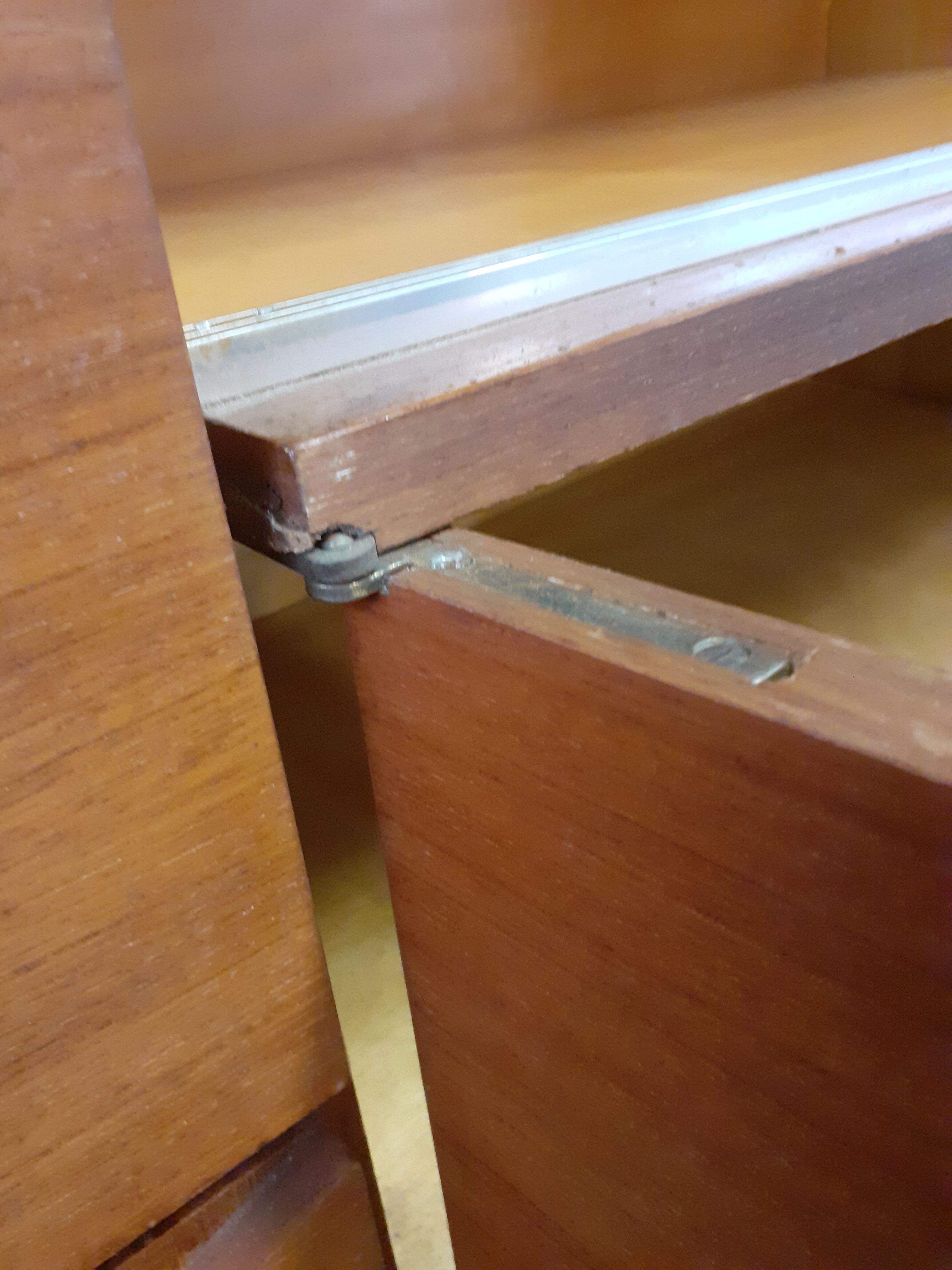 Seventies buffet scandinavian foot compass