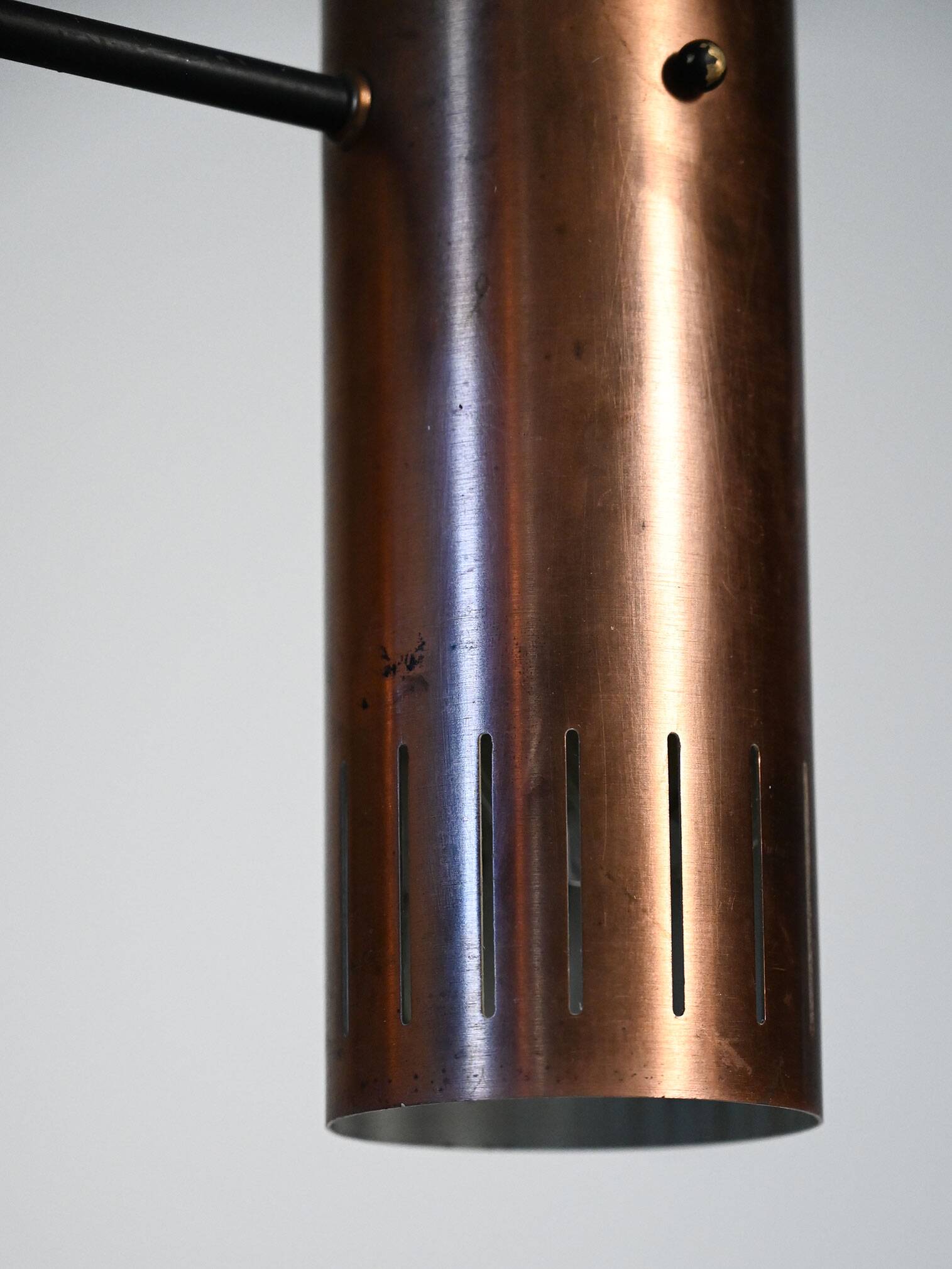 Scandinavian pendant lamp in copper