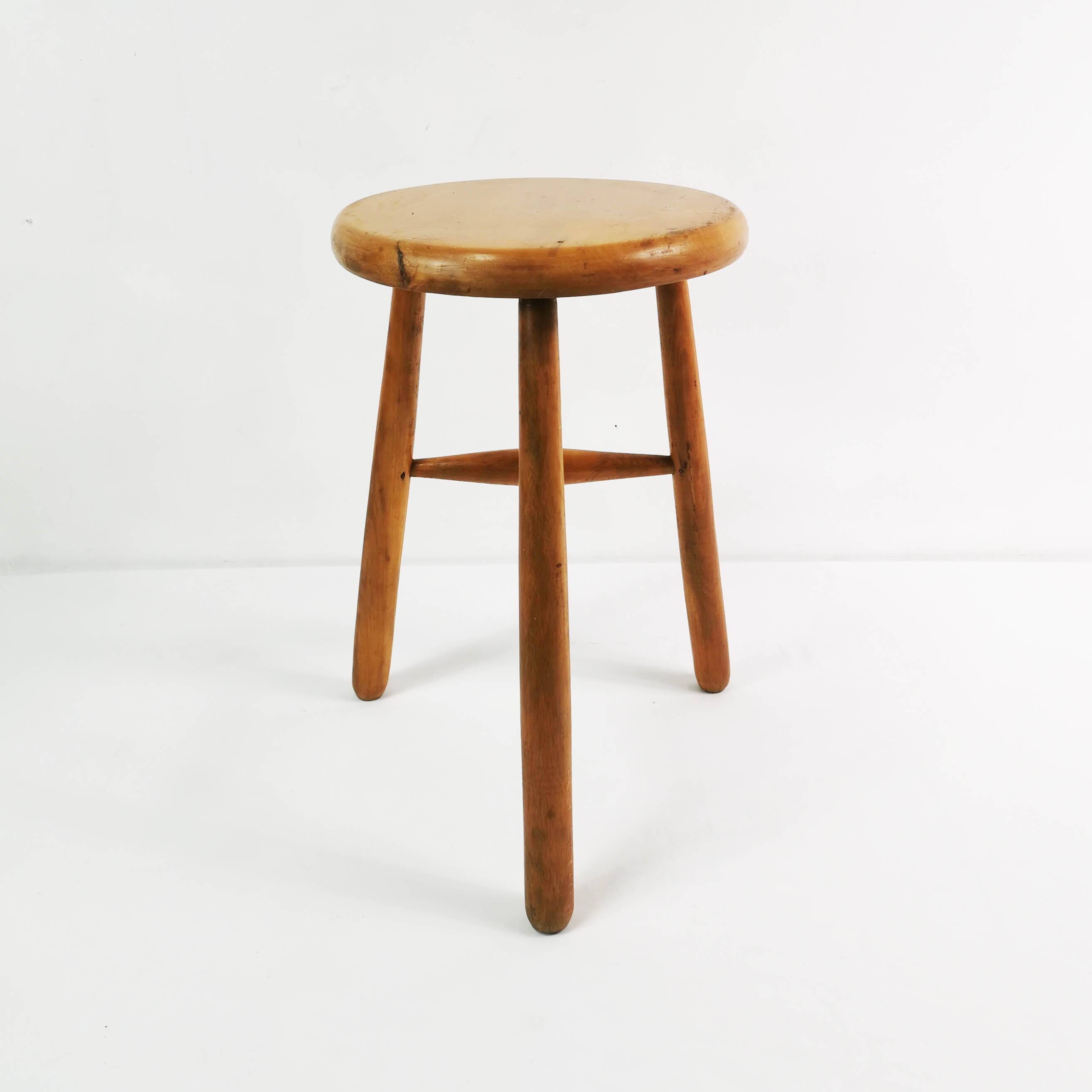 Tabouret trépied style Mid-Century, Danemark, années 1960