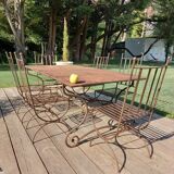 Salle a manger d été, table et 6 chaises