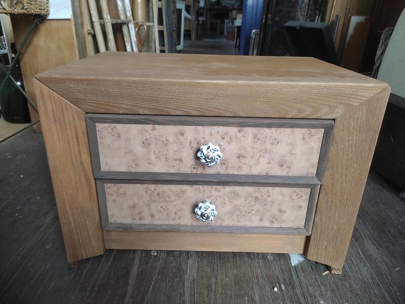 Bedside table wood aero-gum inlaid