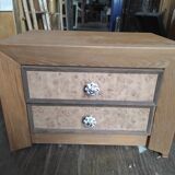 Bedside table wood aero-gum inlaid