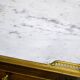 Pair of Louis XVI Style Nightstands with White Carrara Marble